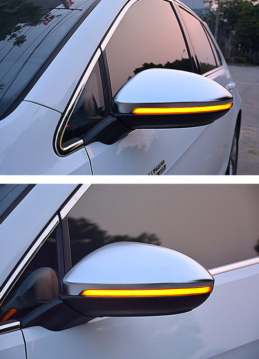 Smoked Side Mirror Sequential Blink Turn Signal Light For 15-22 VW MK7 Golf GTI