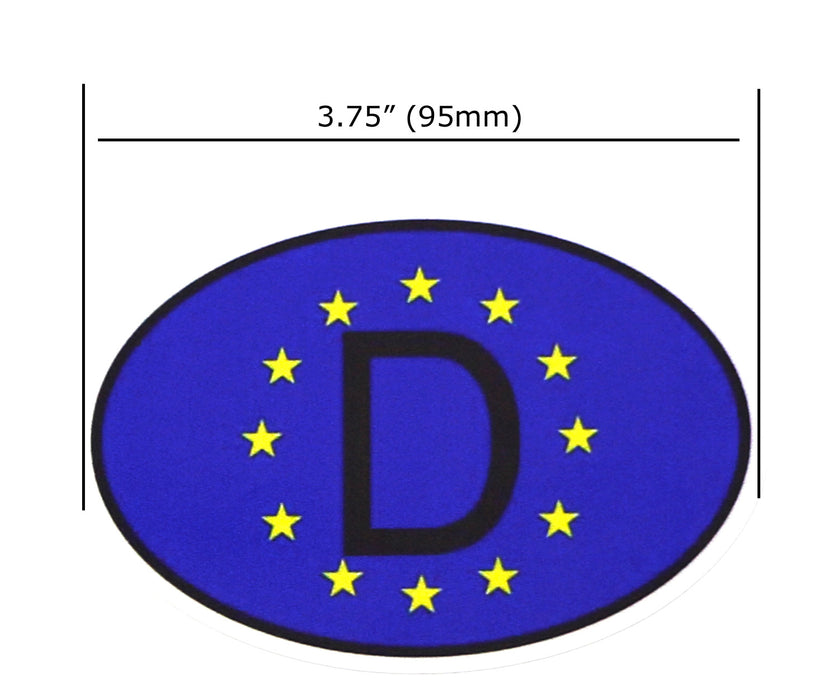 D Germany Euro Oval Sticker –
