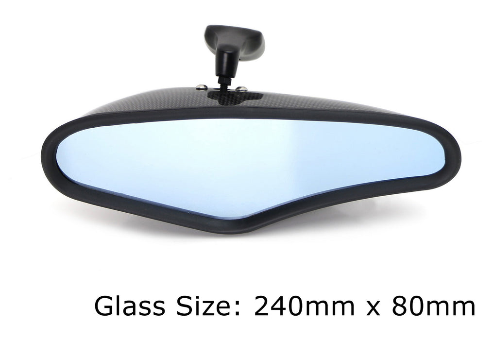 Universal Interior Rearview Mirror w/Blue Glass For Acura Honda Mazda Toyota etc