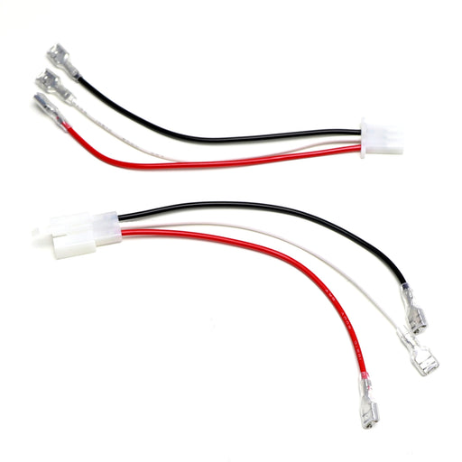 Pair 3-Prong Male/Female Connector Wiring Harness w/Female Quick Disconnect Ends