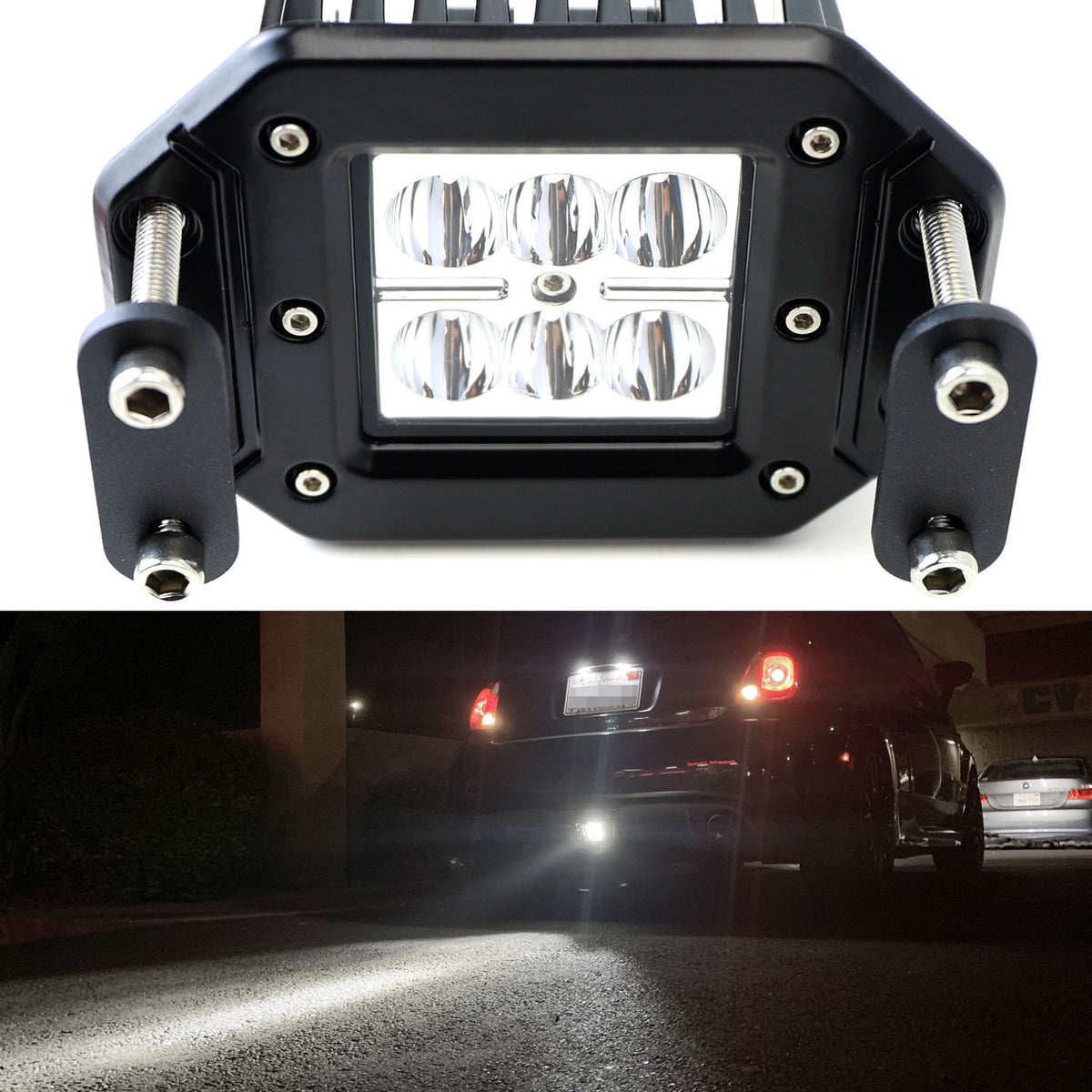 Rear Bumper Center Backup Reverse Light For 13-19 Fiat 500 Abarth — iJDMTOY