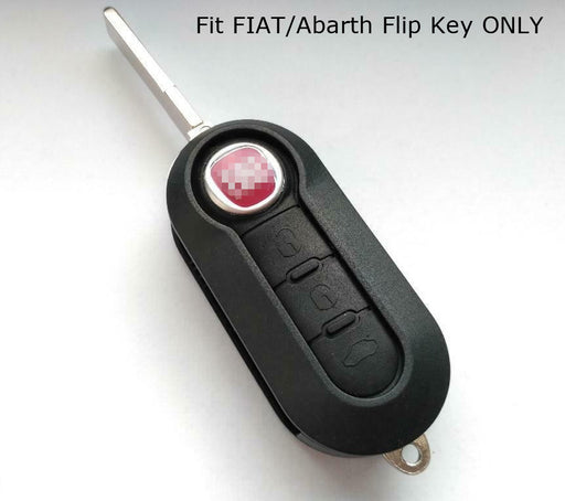 Black Soft Silicone Case For 2007-2020 Fiat 500 500X 500L Abarth 3B Flip Key Fob