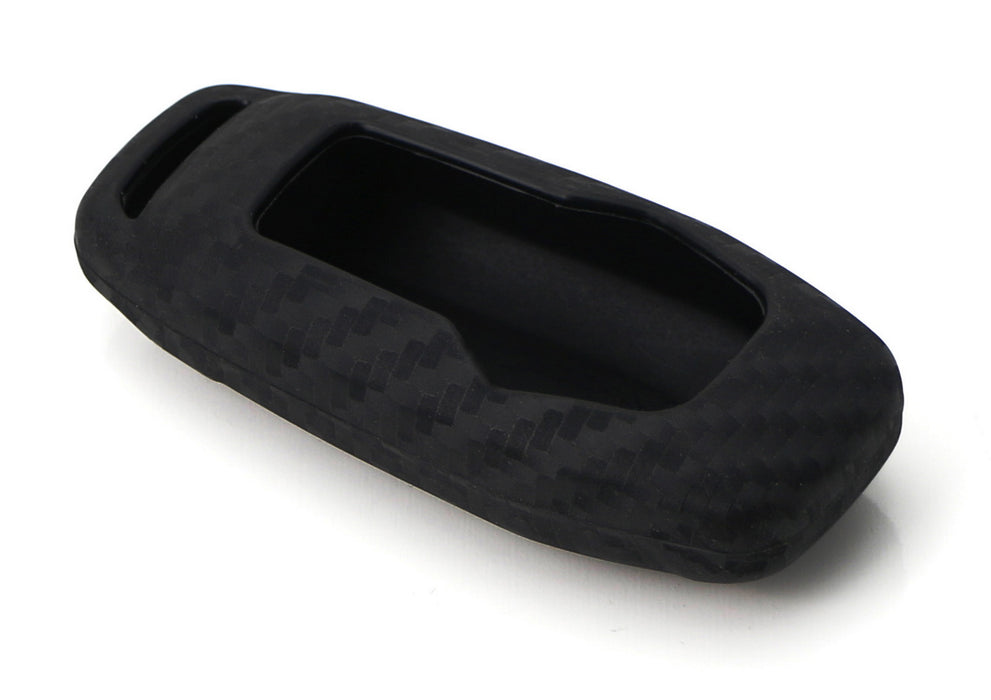 "Carbon Fiber" Soft Silicone Key Fob Cover For 2015-2017 Ford Explorer or F-150