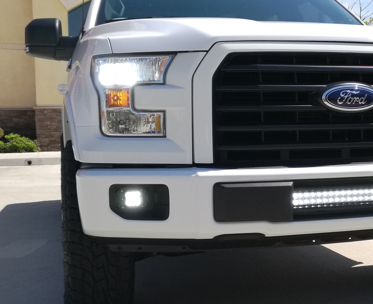 4D Projector CREE LED Pods w/Wire, Brackets For Ford 15-20 F150, 17-20 ...
