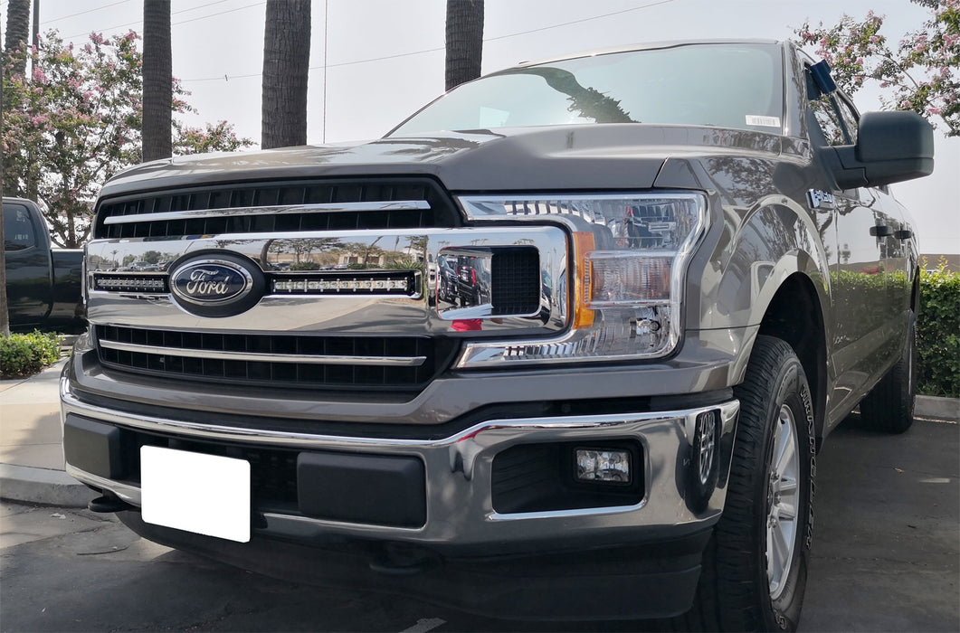 Front Grille LED Light Bar w/ Front Grill Mount, Wire For 18-up Ford F150 XL XLT
