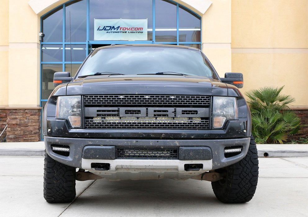 240W 40 LED Light Bar w/Behind Grille Mount Bracket For 09-14 Ford F150/ Raptor | UK 240W 40 LED Light Bar w/Behind Grille Mount Bracket For 09-14 Ford F150/ Raptor | UK