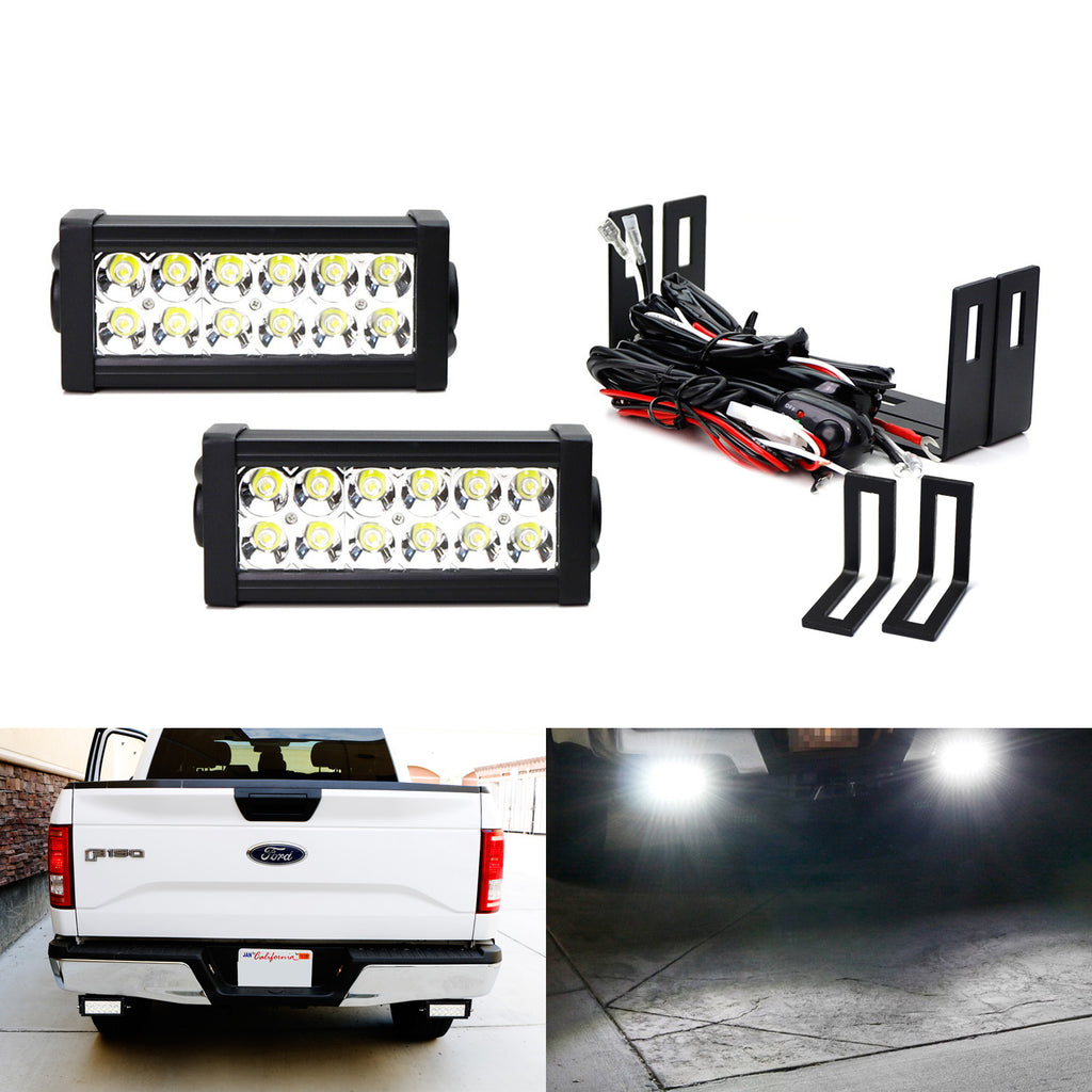 LED Smoke Lens License Plate Rear Bumper Tag Lights 15-21 Ford F-150 F150 Pickup LED Smoke Lens License Plate Rear Bumper Tag Lights 15-21 Ford F-150 F150 Pickup