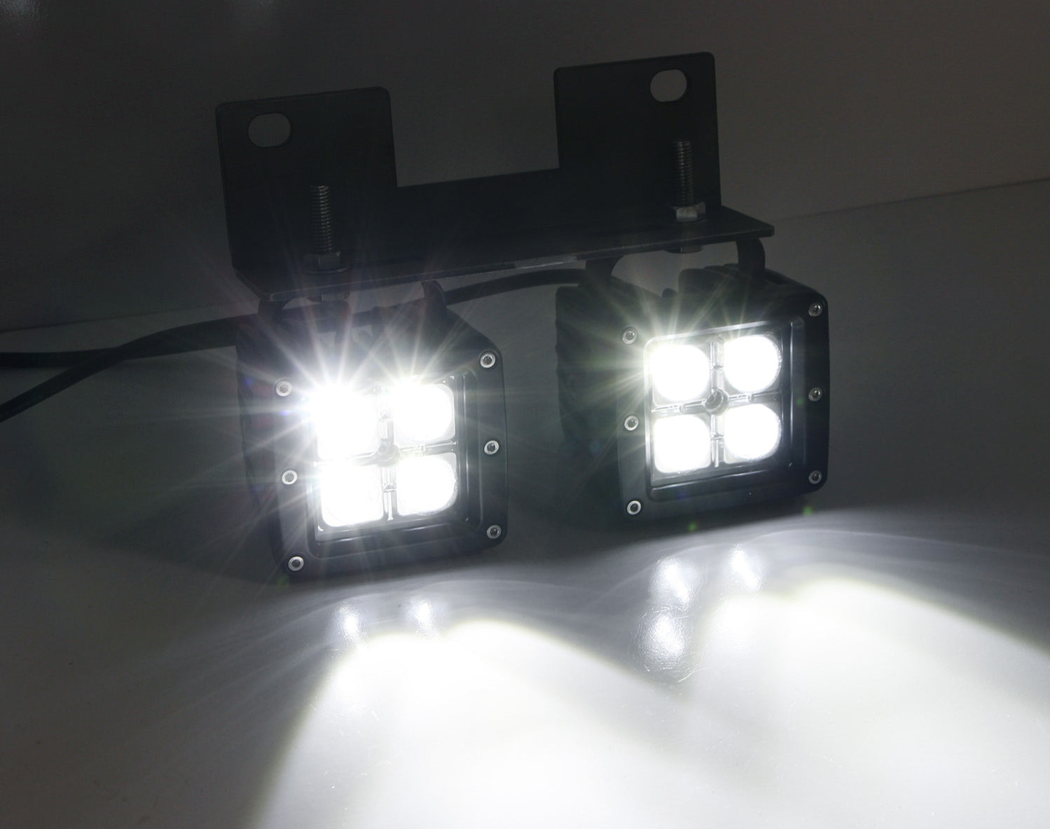 Raptor Style 80W Dual CREE LED Pods w/Foglamp Bracket/Wiring For 04-06 ...