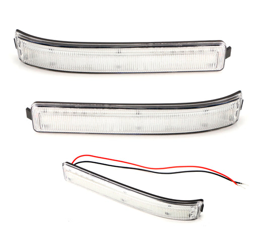 Clear Lens Amber LED Side Mirror Marker Lights For 09-14 F-150, 10-14 SVT Raptor