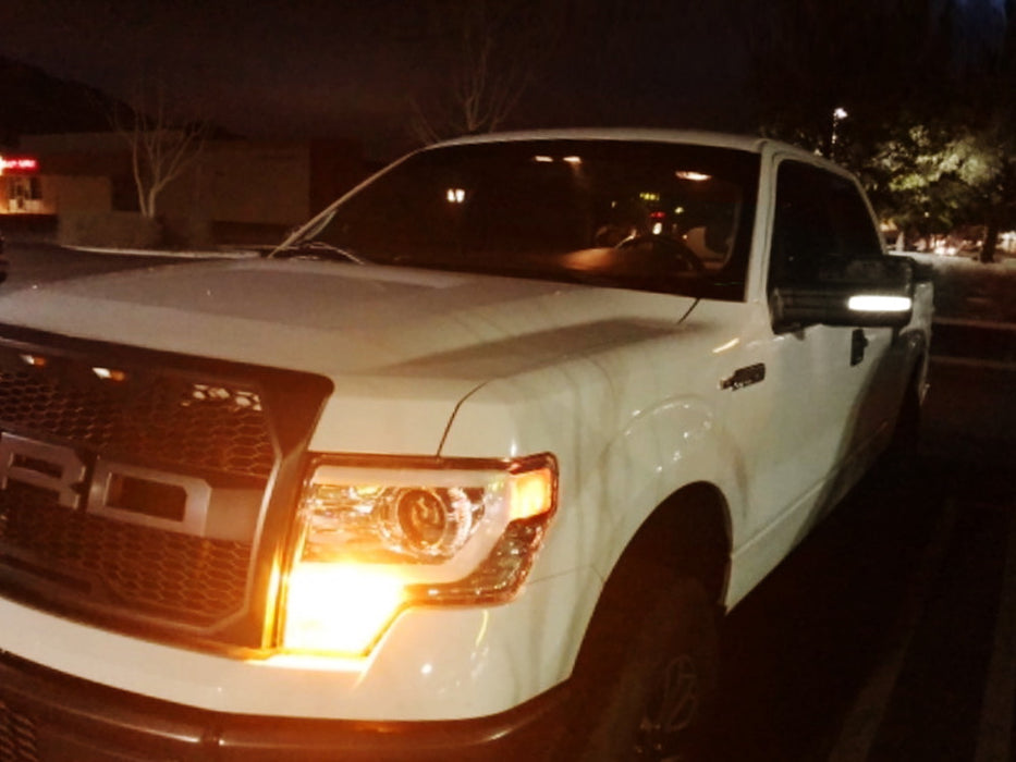 Smoked LED Front Fender Side Marker Lights For 2010-2014 Ford F150 Raptor SVT