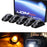 5pc Smoked Lens Amber LED Cab Roof Clearance Lights For 17-22 Ford F250 F350 SD