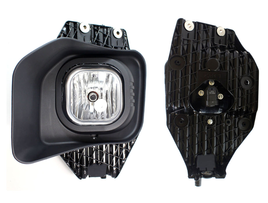 Complete Fog Lamp Kit w/ White LED Lights, Wiring, Bezels For 2011-16 Ford F250