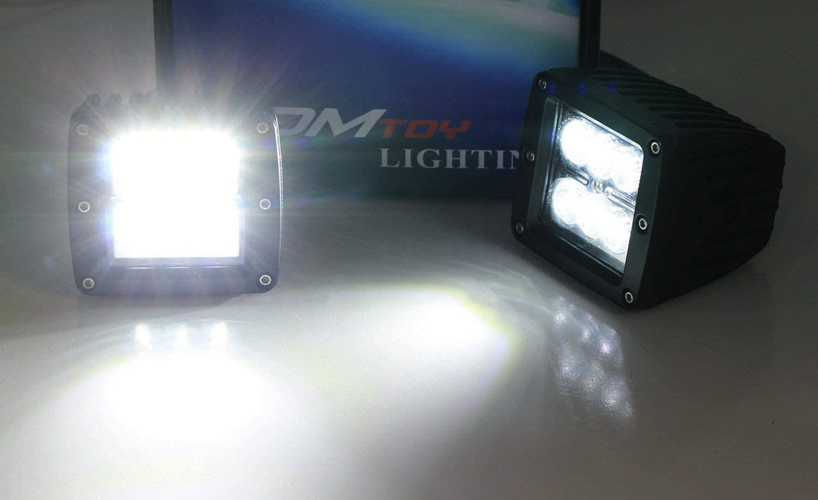 White 24W LED Lower Grille Fog Light w/ Bracket/Wirings For 05-07 Ford F250 F350