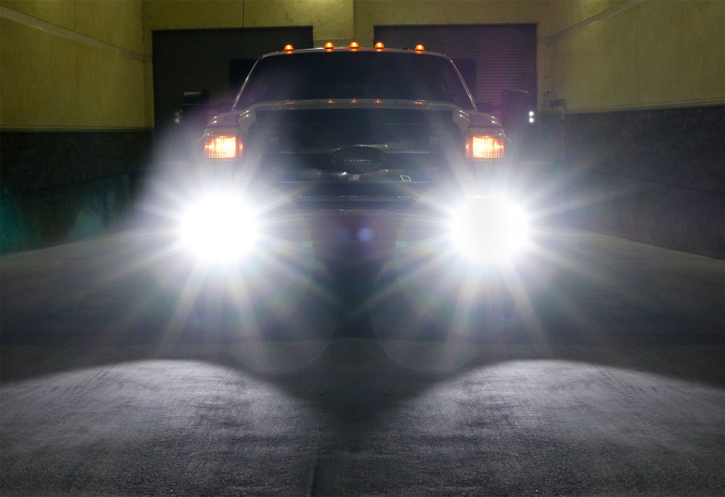Complete CREE LED Fog Lights w/ Bezel Covers, Wirings For 2011-16 F250 F350 F450