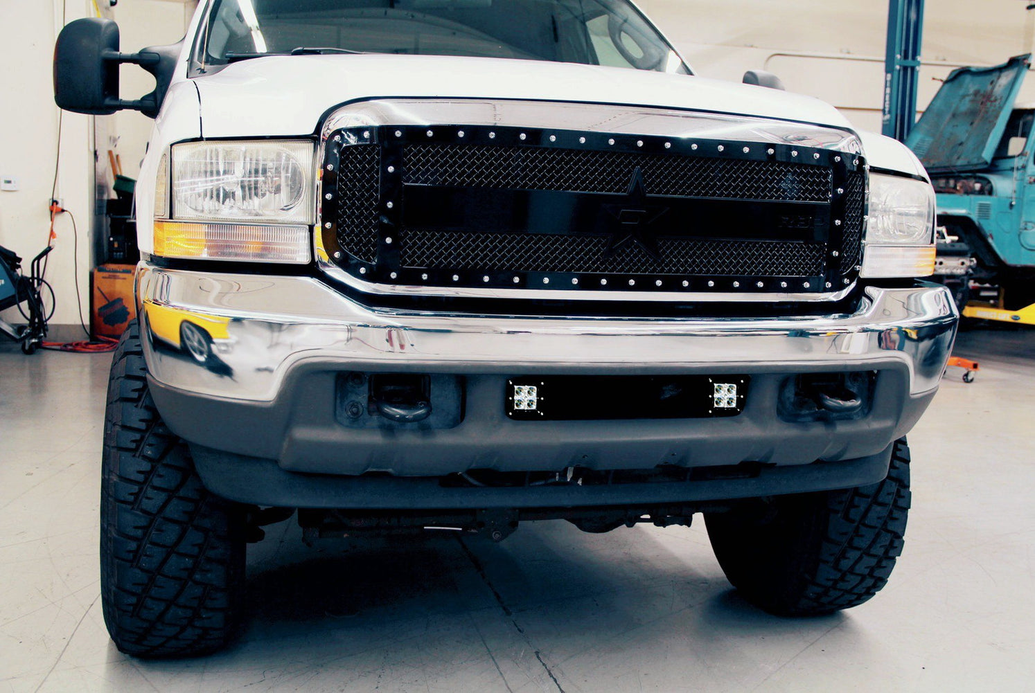 40W CREE LED Cube Fog Light Kit w/Bezel Cover, Wiring For 2011-16 F250 F350 F450