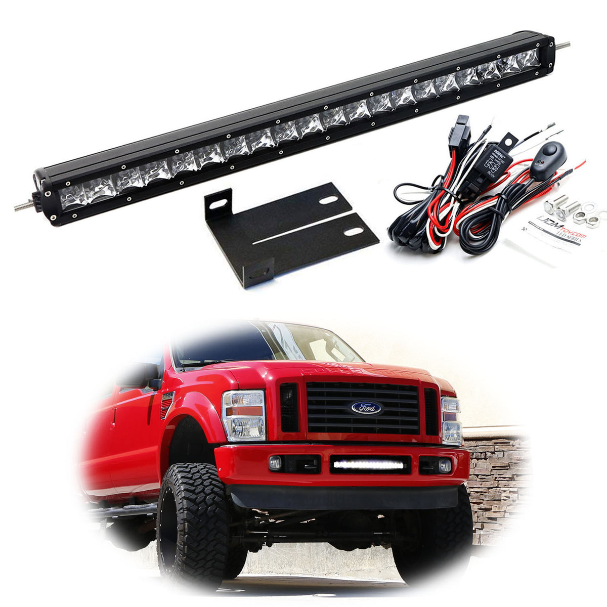 Black Upper Front Grille With Amber LED For Toyota Highlander 2008-2010 – TRD Style