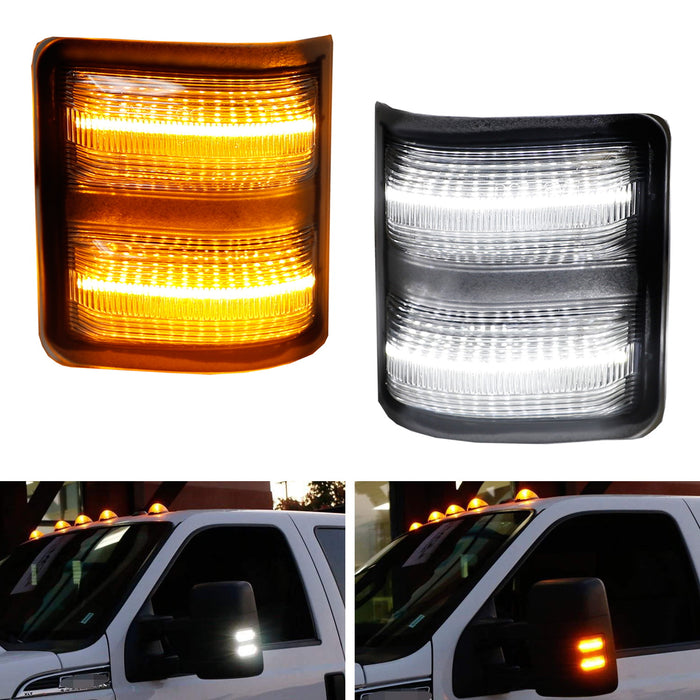AD Switchback LED Side Mirror Marker Lights For Ford F250/F350/F450 Super Duty (2008-2016)