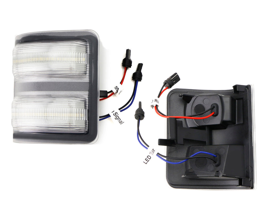 Clear Lens Switchback LED Side Mirror Marker Lights For 08-16 F250 F350 F450 SD