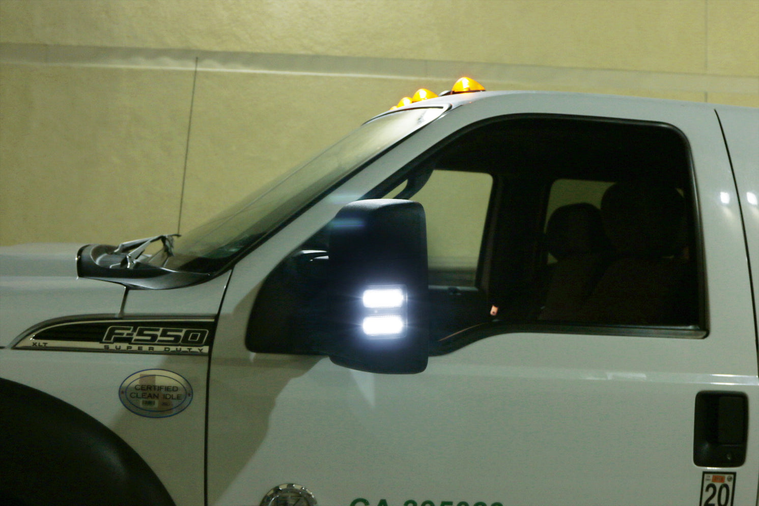 Clear Lens Switchback LED Side Mirror Marker Lights For 0816 F250 F350