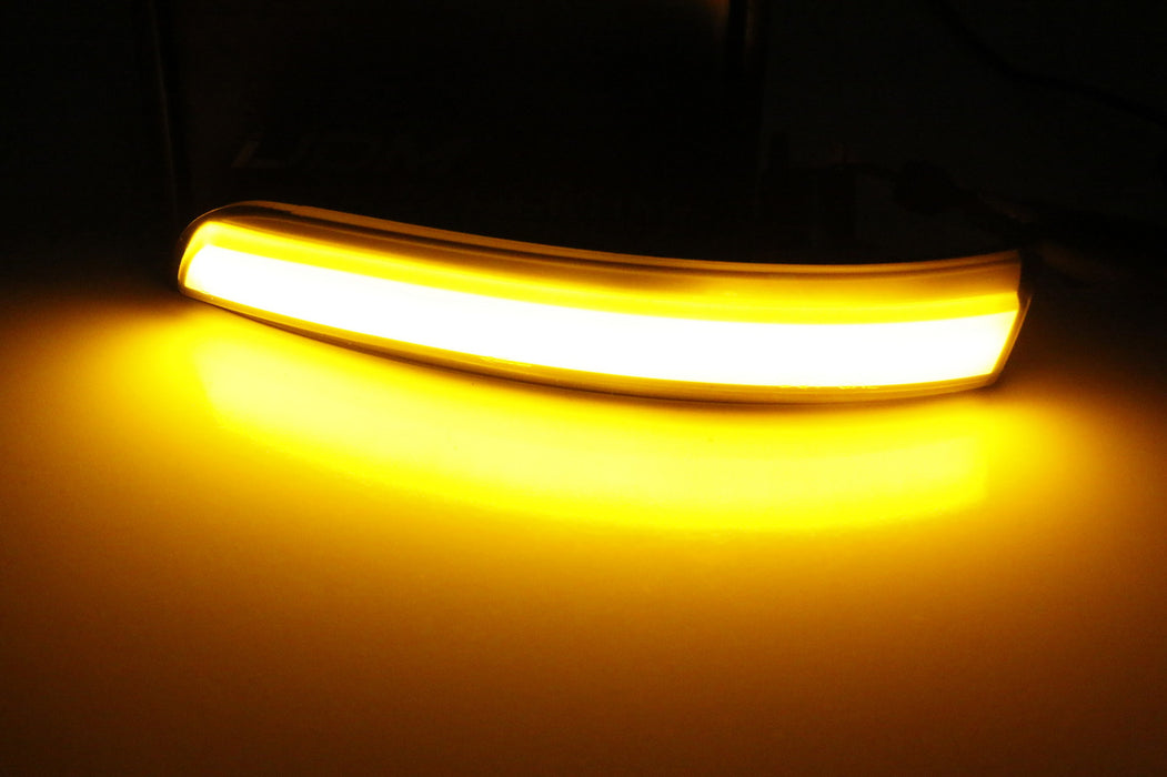 Amber Sequential LED Side Mirror Turn Signal Lights For Ford