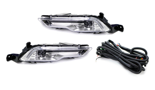 Left/Right OEM-Spec LED Fog Lamps w/ Wire For 17-18 Ford Fusion, 18-up Explorer