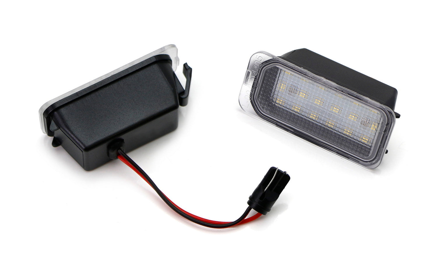 White Full LED License Plate Light Kit - 18 SMD, 6000K, Fits Jaguar XJ/XF, Ford Edge/Ranger