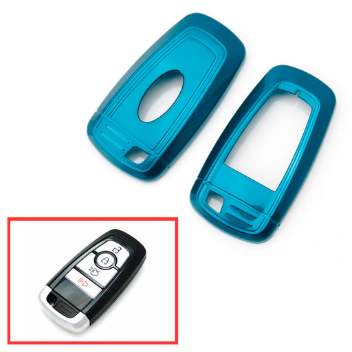 Blue Key Fob Shell Cover For Ford Edge Fusion Mustang F150 F250 Explorer Keyless