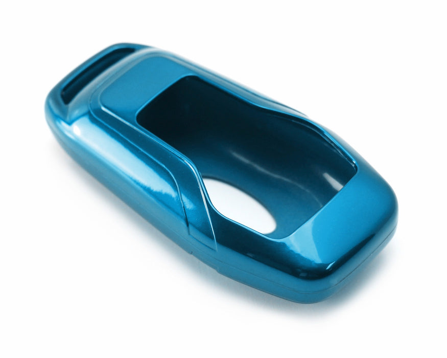 Glossy Blue Key Fob Shell Cover For Ford or Lincoln Intelligent Access Smart Key