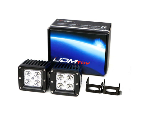 20W CREE LED Pod Light Kit w/ Behind Grill Mount, Wiring For 15-17 Ford Mustang