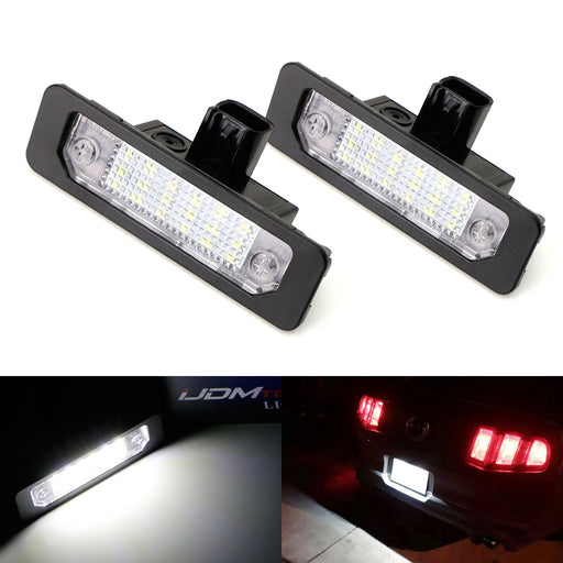 OEM-Replace 18-SMD White LED License Plate Light Kit For Ford Mustang Flex Focus
