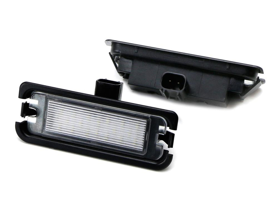 OEM-Fit 3W Full LED License Plate Light Kit For 2015-up Ford Mustang, Powered by 18-SMD Xenon White LED-iJDMTOY