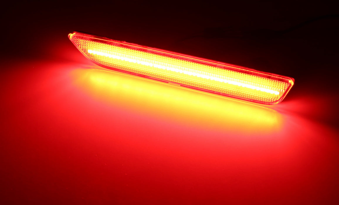 thumbnail image 2 of HPB Smoked Lens LED Rear Side Markers For 2010-2014 Ford Mustang – Red, 12V 2 of 6