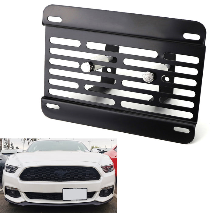 No Drill Grille Mesh Mount License Plate Relocator Kit For 2015-23 Ford Mustang