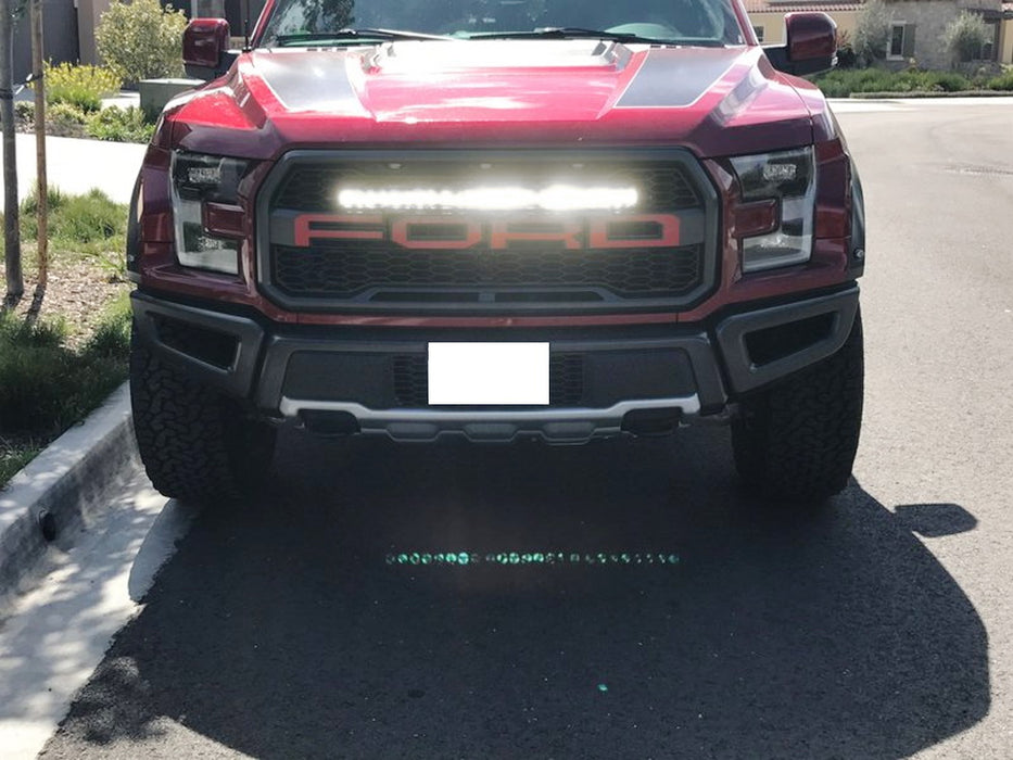 Invisible 30-Inch LED Light Bar w/Mounting Brackets, Wires For 17-21 Ford Raptor