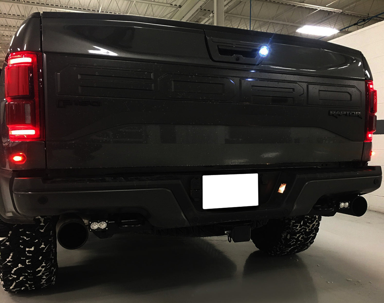 Smoked Lens Red LED Rear Below Taillamp Sidemarker Lights For 17-20 ...