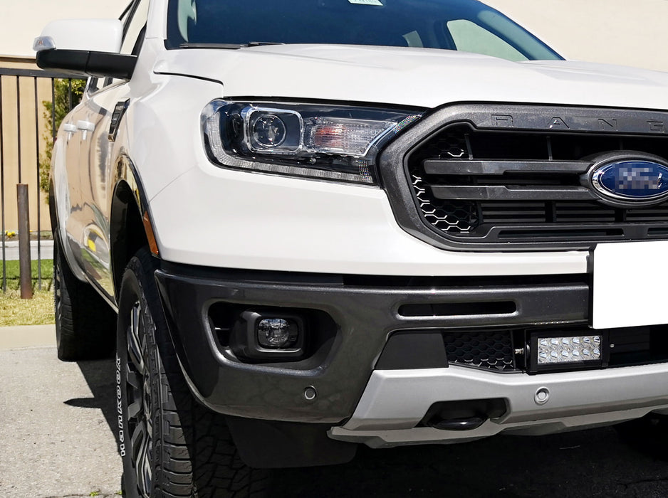 Dual 7.5-Inch LED Light Bars w/ Lower Bumper Mount, Wiring For 19-up Ford Ranger