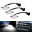 3pcs Clear 12-SMD Xenon White LED Front Grille Running Lights For Ford Raptor