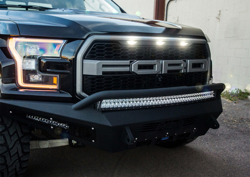 3pcs Clear 12-SMD Xenon White LED Front Grille Running Lights For Ford Raptor