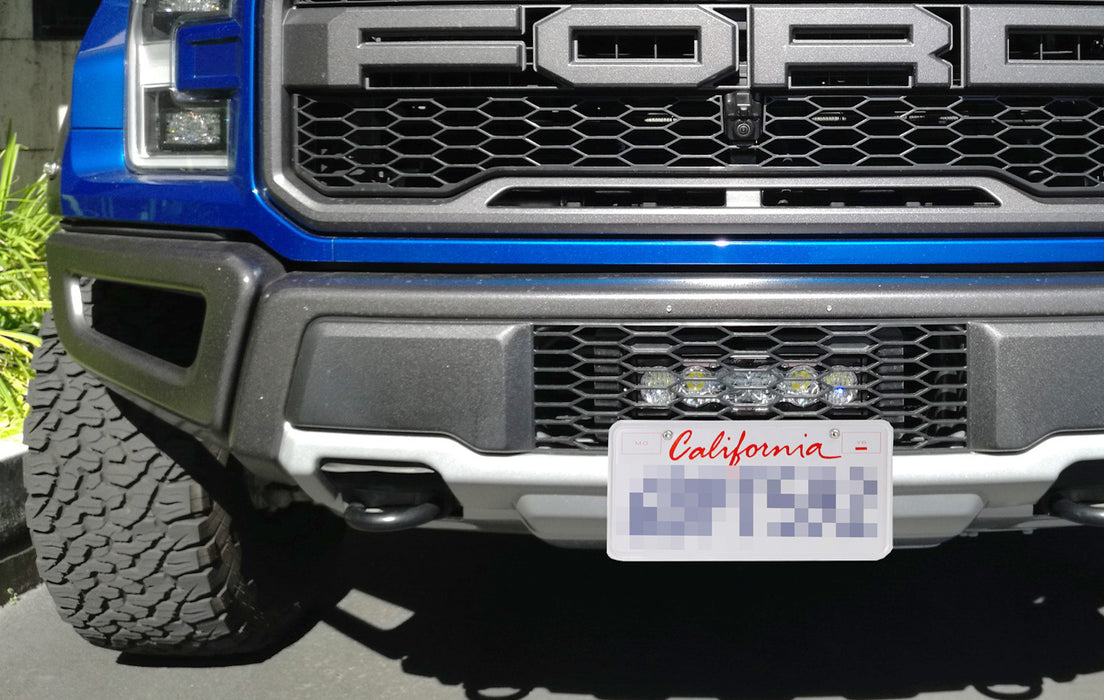 Ford Raptor Grille Insert Mount License Plate Bracket Relocation Kit ...