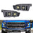 80W Dual 2x2 Cubic LED Pod Fog Light Kit w/ Panel Cover Wire For 2017-20 Raptor