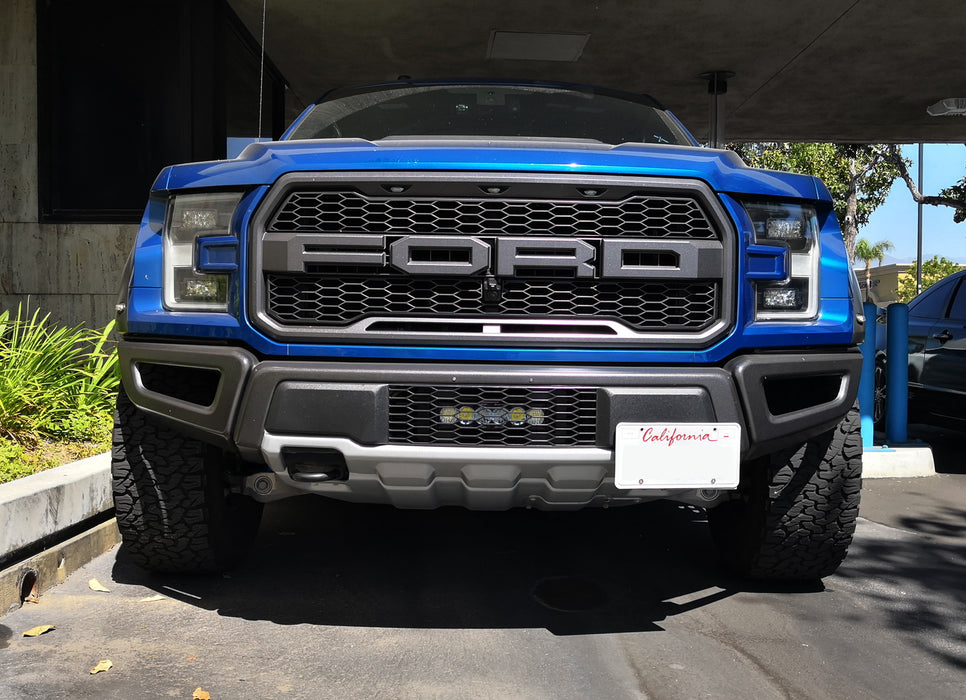 Mutes Raptor No-Drill Tow Hook Mount Front License Plate Relocator Bracket For Ford ...