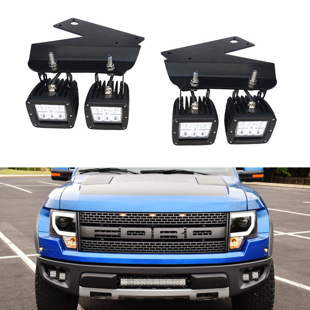 2014 f150 led pod fog lights LED Pod Light Fog Lamps w/Lower Bumper Bracket/Wirings For 10-14 Ford Raptor SVT 2014 f150 led pod fog lights LED Pod Light Fog Lamps w/Lower Bumper Bracket/Wirings For 10-14 Ford Raptor SVT
