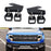 LED Pod Light Fog Lamps w/Lower Bumper Bracket/Wirings For 10-14 Ford Raptor SVT