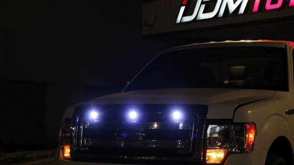 3pc Ford SVT Raptor Style LED White Grille Lighting Kit, Universal Fit ...