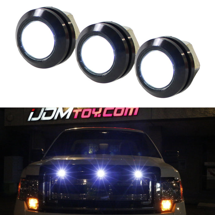 Svt Raptor Light Rack 3pc Ford SVT Raptor Style LED White Grille Lighting Kit, Universal Fit ...