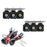 Triple 10W CREE LED Pods w/Lower Bumper Mount Bracket Wire For 17-20 Ford Raptor