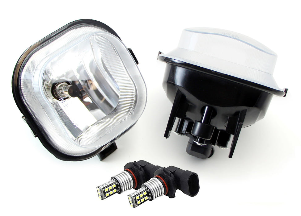 OE-Spec Fog Lights w/Xenon White H10 LED Bulbs For Ford F250 F350 F450 Excursion