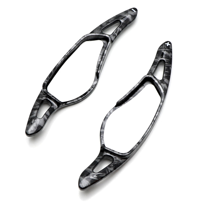 "Forged Carbon" Large Steering Wheel Paddle Shifters For BMW 3 4 5 X A90 Supra