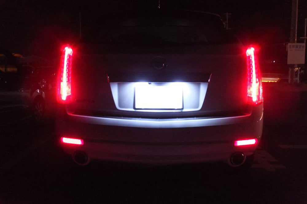 Smoked Lens 40-SMD Full LED Rear Bumper Reflector Lights For 08-13 Cadillac CTS