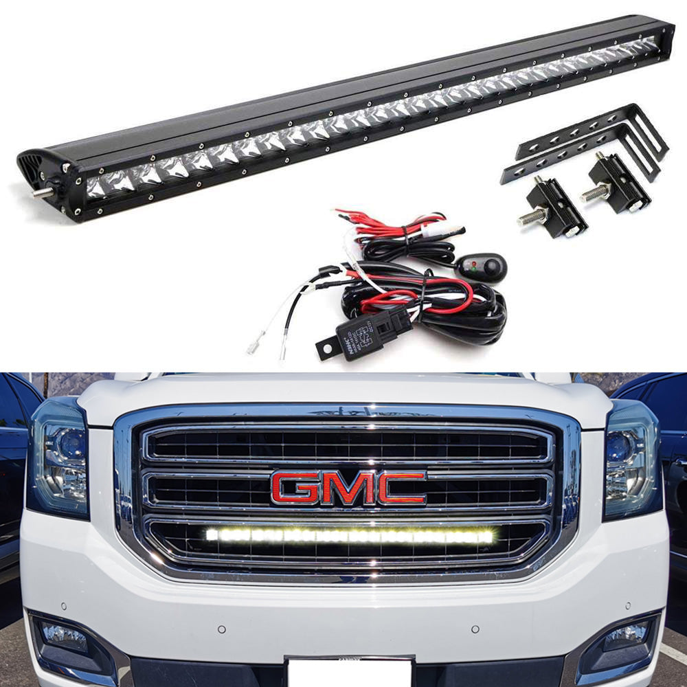 Behind Grill LED Light Bar Kit For15-20 Chevy Suburban/Tahoe GMC
